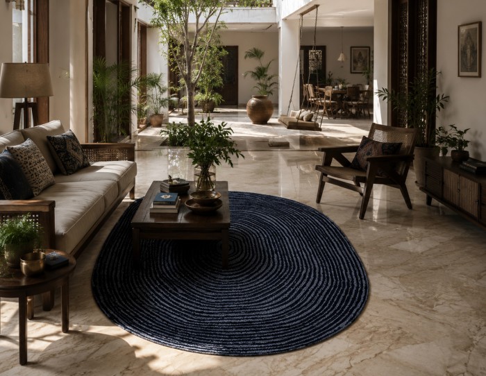 carpets on marble floor